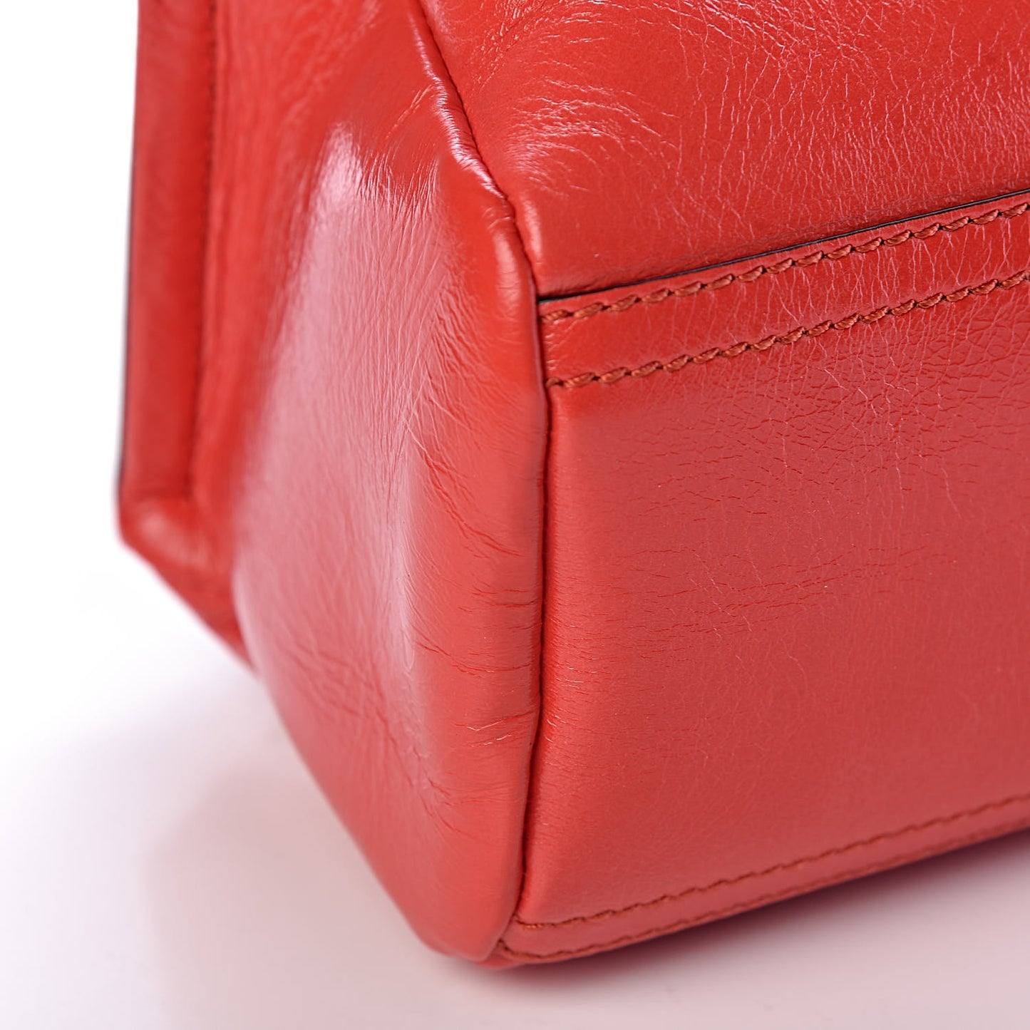 Patent Lambskin 4G Mini Pandora Pop Red