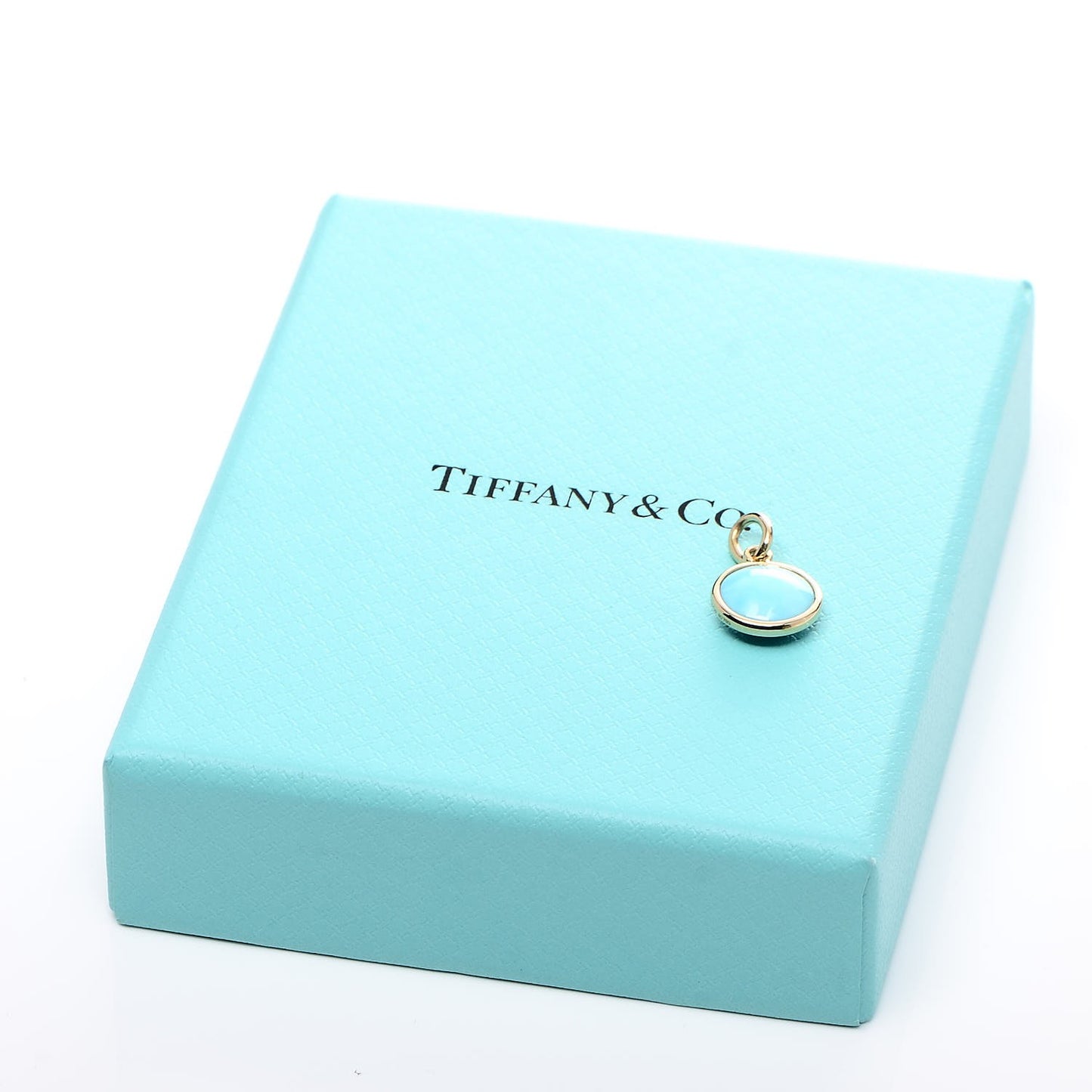18K Yellow Gold Turquoise Paloma Picasso Dot Charm