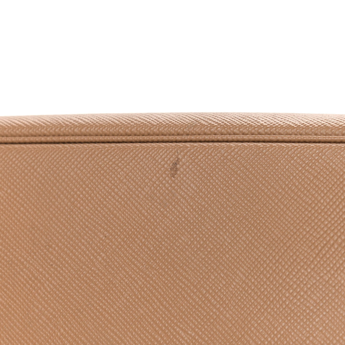 Saffiano Cuir Small Double Bag Caramel Fuoco
