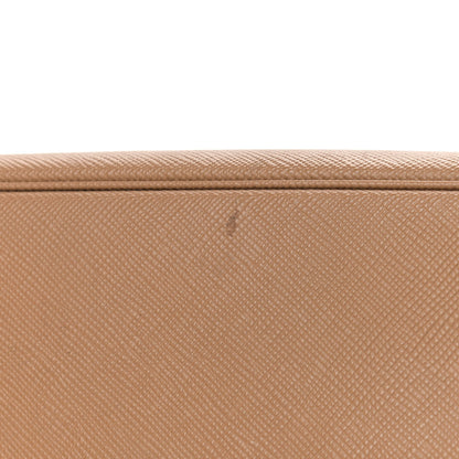 Prada Saffiano Cuir Small Double Bag Caramel Fuoco 9 of 16