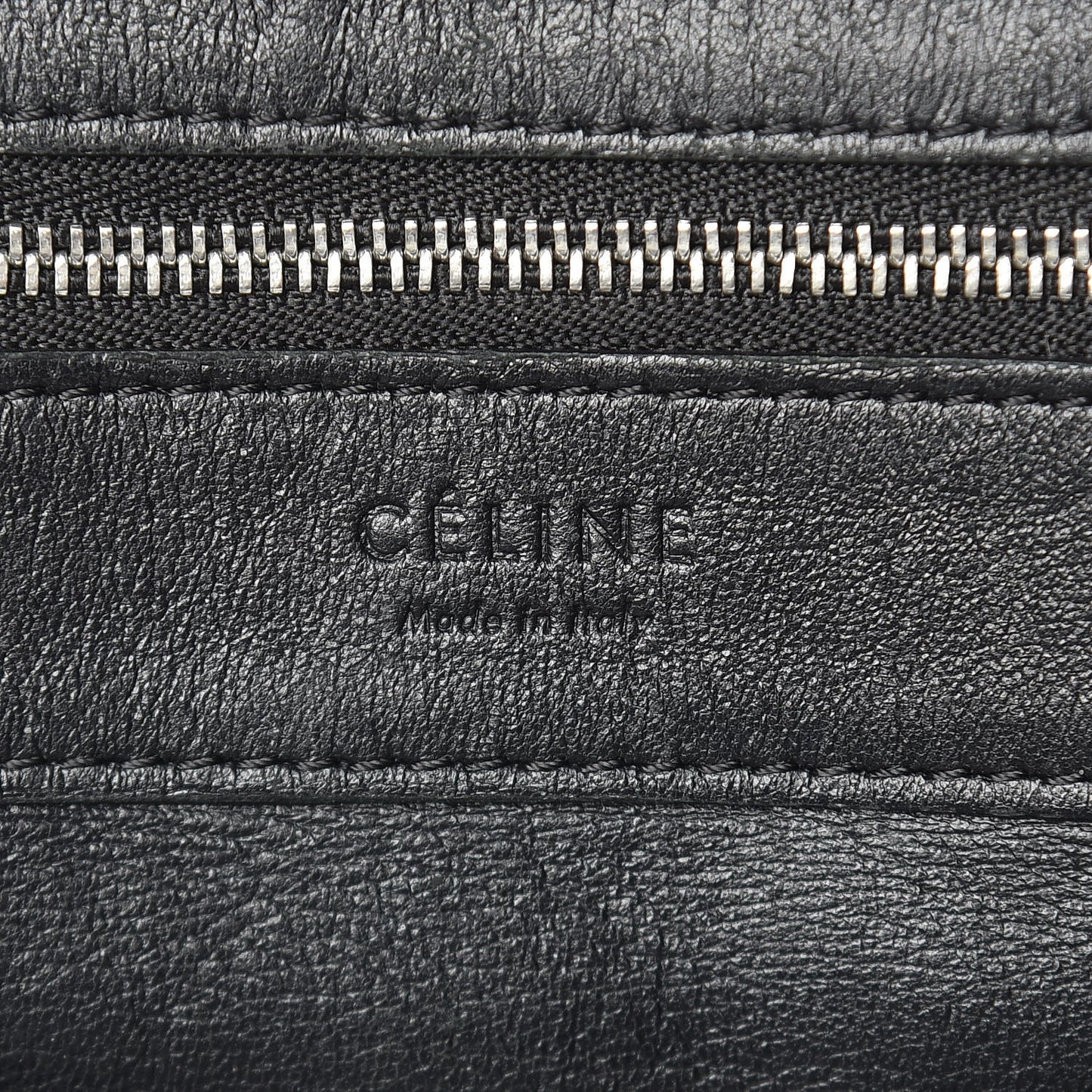 Smooth Lambskin Vertical Zip Cabas Black