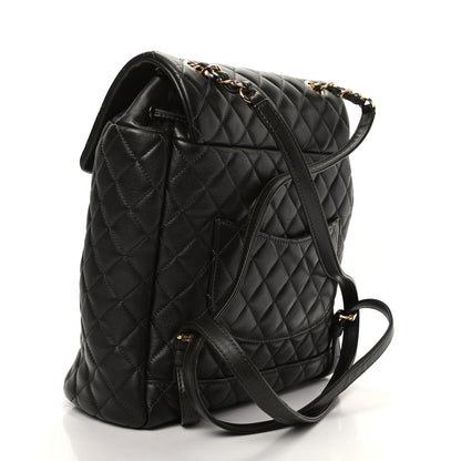 Chanel Calfskin Quilted Large Urban Spirit Backpack Dark Brown 2 of 9