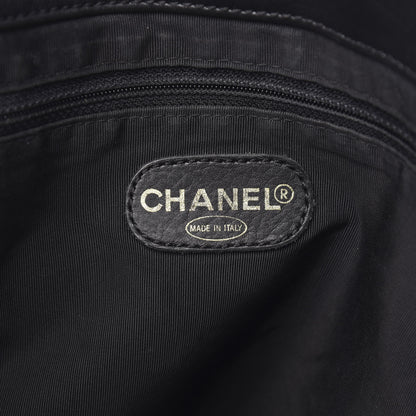 Chanel Lambskin CC Tote Black 6 of 15