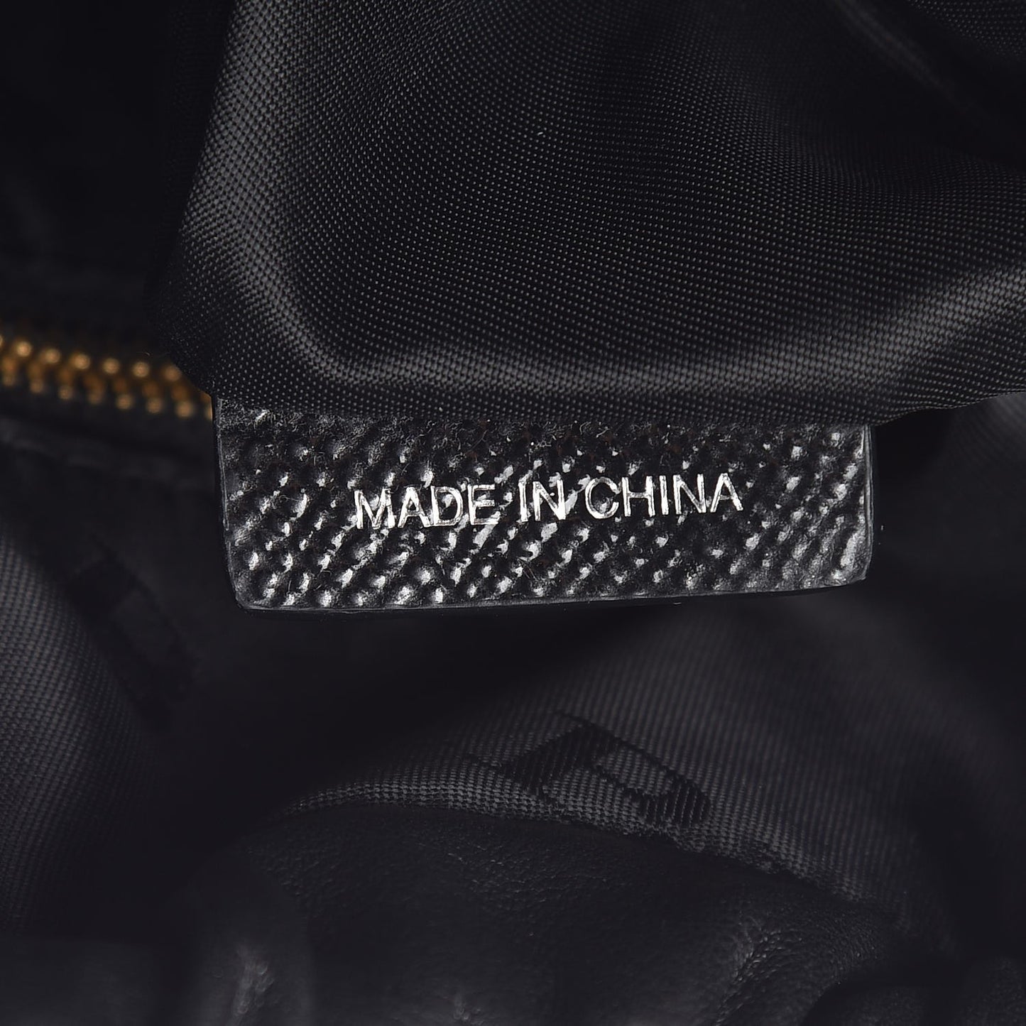 Patent Grained Calfskin Little Crush Black