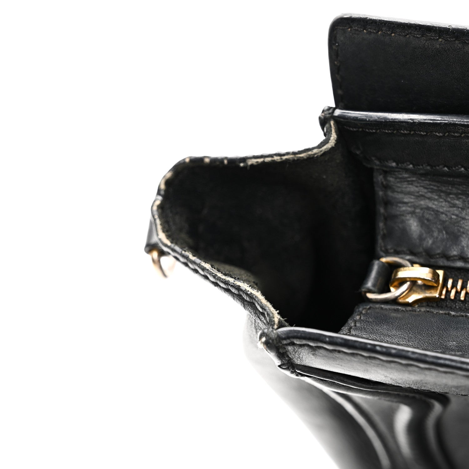 Celine Smooth Calfskin Nano Luggage Black 11 of 12