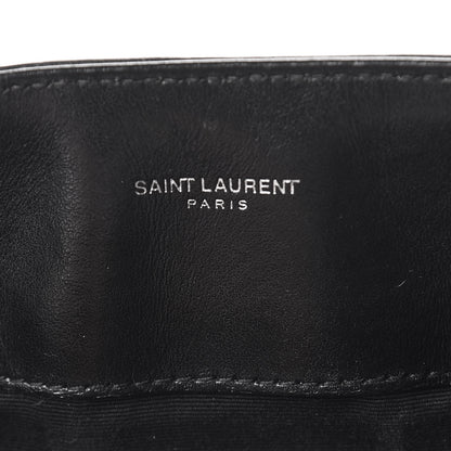 Saint Laurent Calfskin Y Quilted Monogram Large Loulou Shopper Black 7 of 12