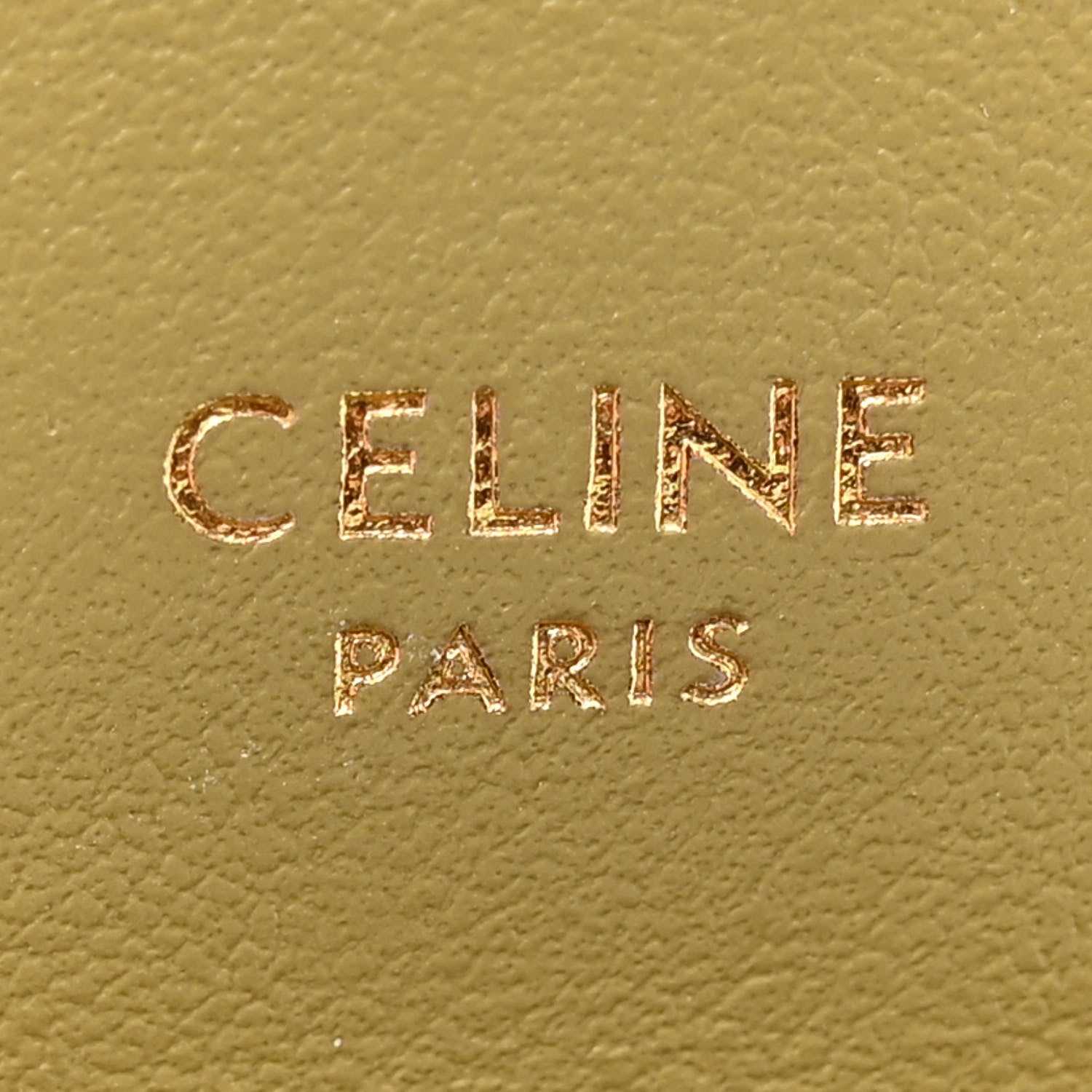 Celine Shiny Calfskin Mini Triomphe Olive 6 of 10