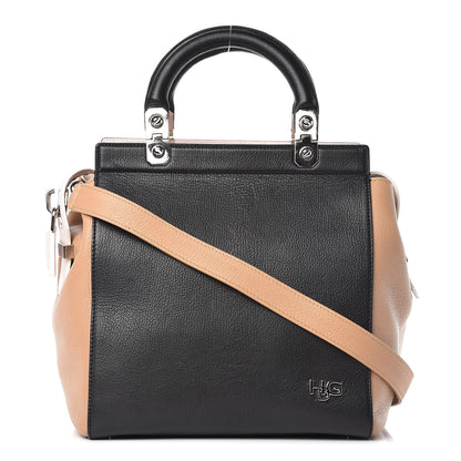 Givenchy Goatskin HDG Tri-Color Top Handle Tote Black Beige 1 of 13