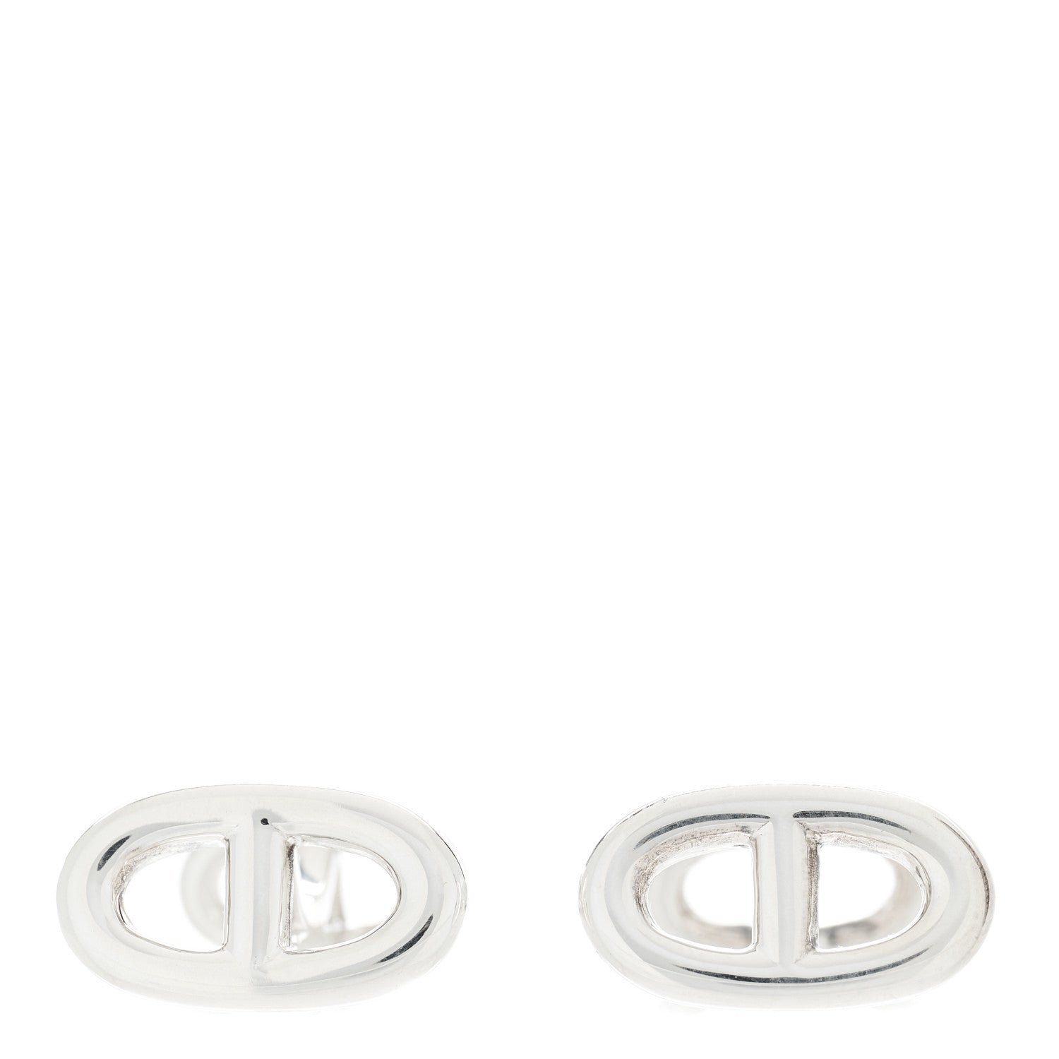 Hermes Sterling Silver Marine Cufflinks 1 of 5