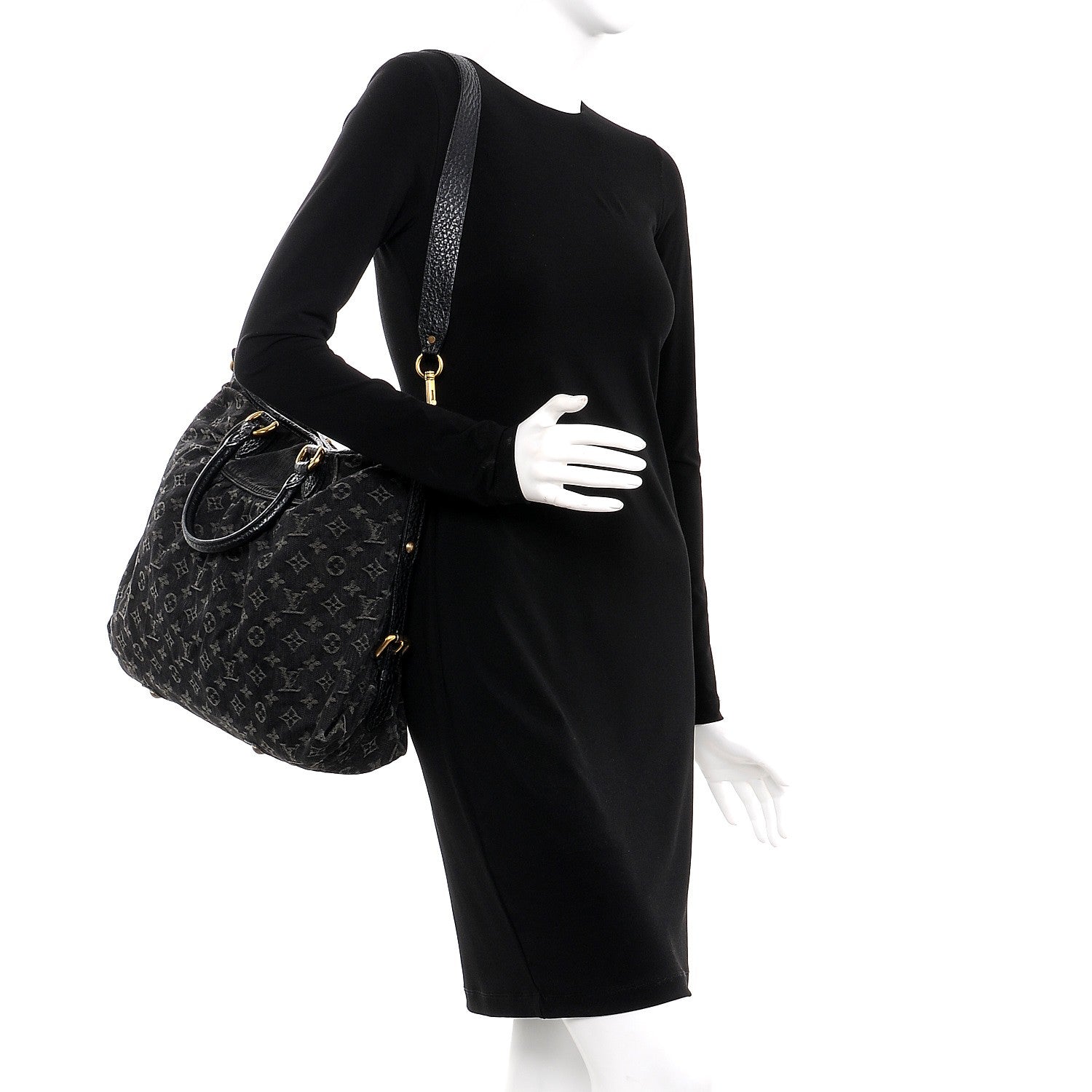 Louis Vuitton Denim Neo Cabby GM Black 2 of 8