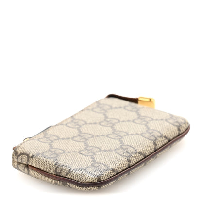 Gucci GG Supreme Monogram Key Case Beige Ebony Cuir 4 of 9