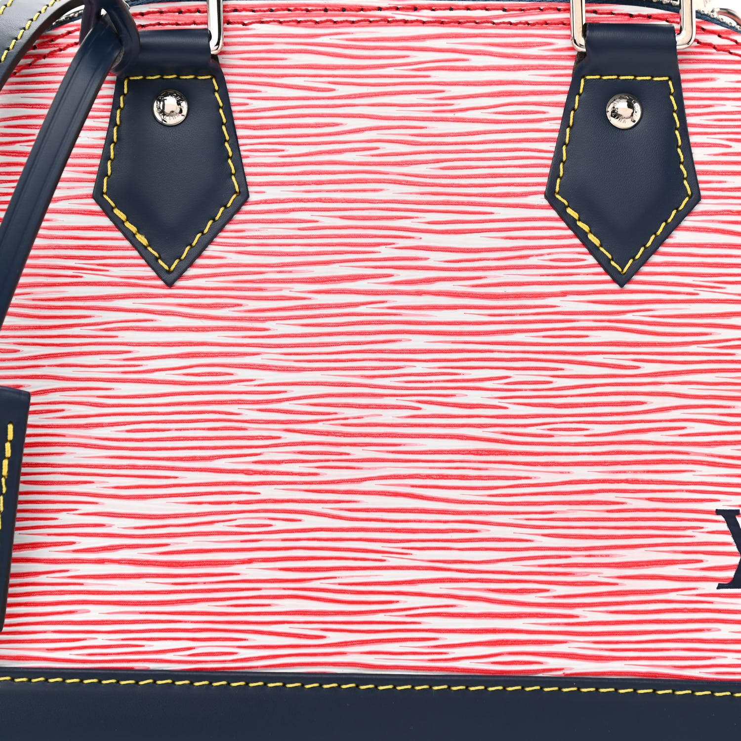 Louis Vuitton Epi Alma BB Denim Red 8 of 11