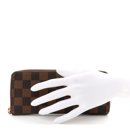 Louis Vuitton Damier Ebene Clemence Wallet Cherry 2 of 9