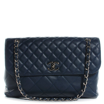 Chanel Calfskin Quilted In The Business Flap Dark Blue 1 of 7