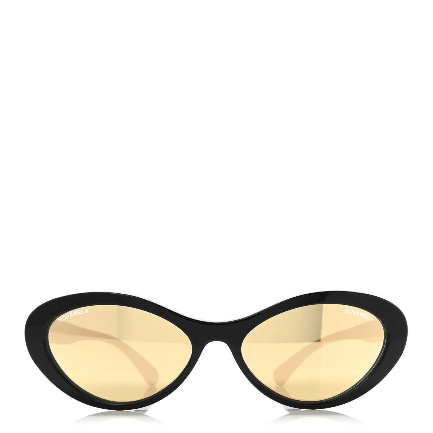 Acetate Oval Sunglasses Black