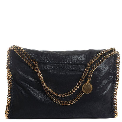 Stella McCartney Shaggy Deer Small Falabella Fold Over Tote Black 1 of 8