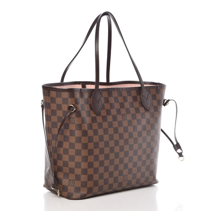Louis Vuitton Damier Ebene Neo Neverfull MM Rose Ballerine 4 of 10