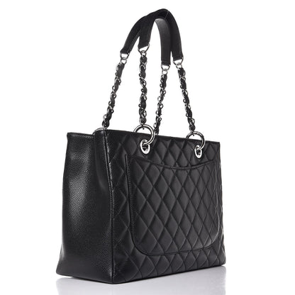 Chanel Caviar Quilted Grand Shopping Tote GST Black 3 of 7
