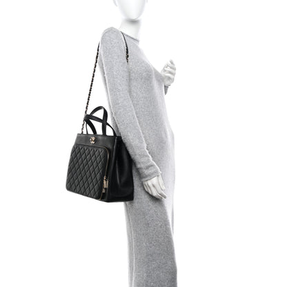 Chanel Caviar Quilted Large Business Affinity Shopping Bag Black 3 of 11