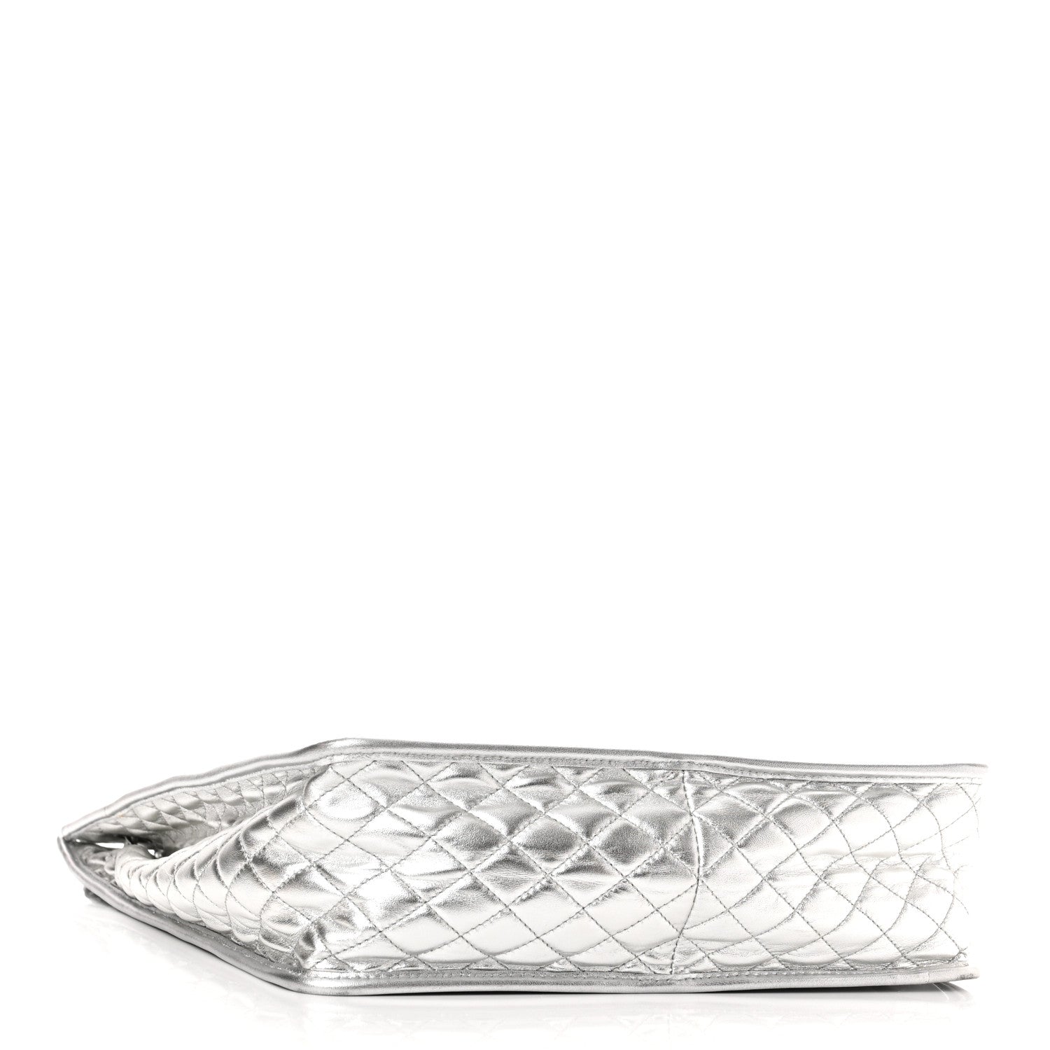 Chanel Vinyl Ice Cube Large Shopper Tote Silver 3 of 9