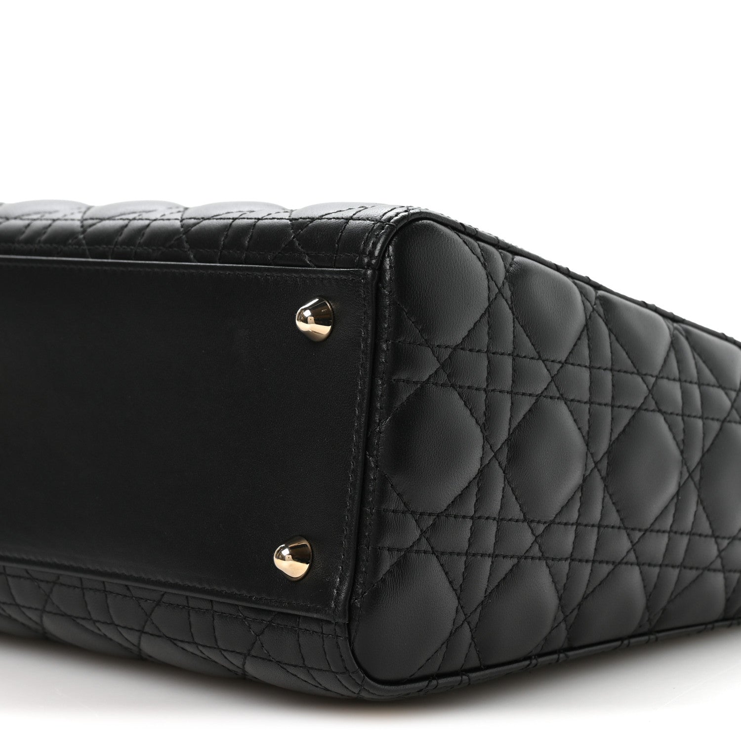 Christian Dior Lambskin Cannage Large Lady Dior Black 10 of 10