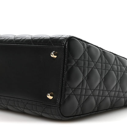 Christian Dior Lambskin Cannage Large Lady Dior Black 10 of 10