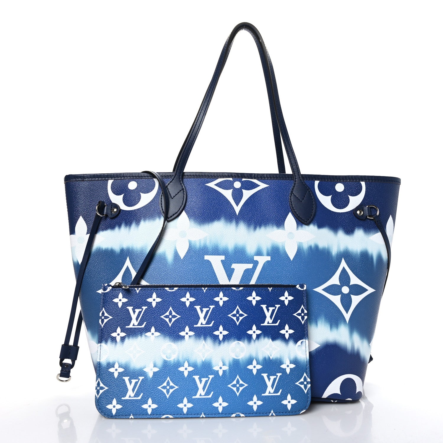 Louis Vuitton Monogram Escale Neverfull MM Blue 3 of 10