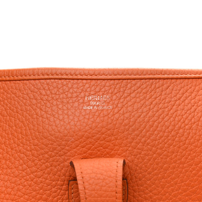 Hermes Taurillon Clemence Evelyne III GM Orange 6 of 18