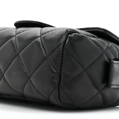 Chanel Lambskin Quilted Flap Cosmetic Case Black 8 of 17
