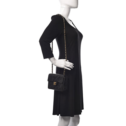 Chanel Lambskin Quilted Mini Square Flap Bag Black 2 of 13