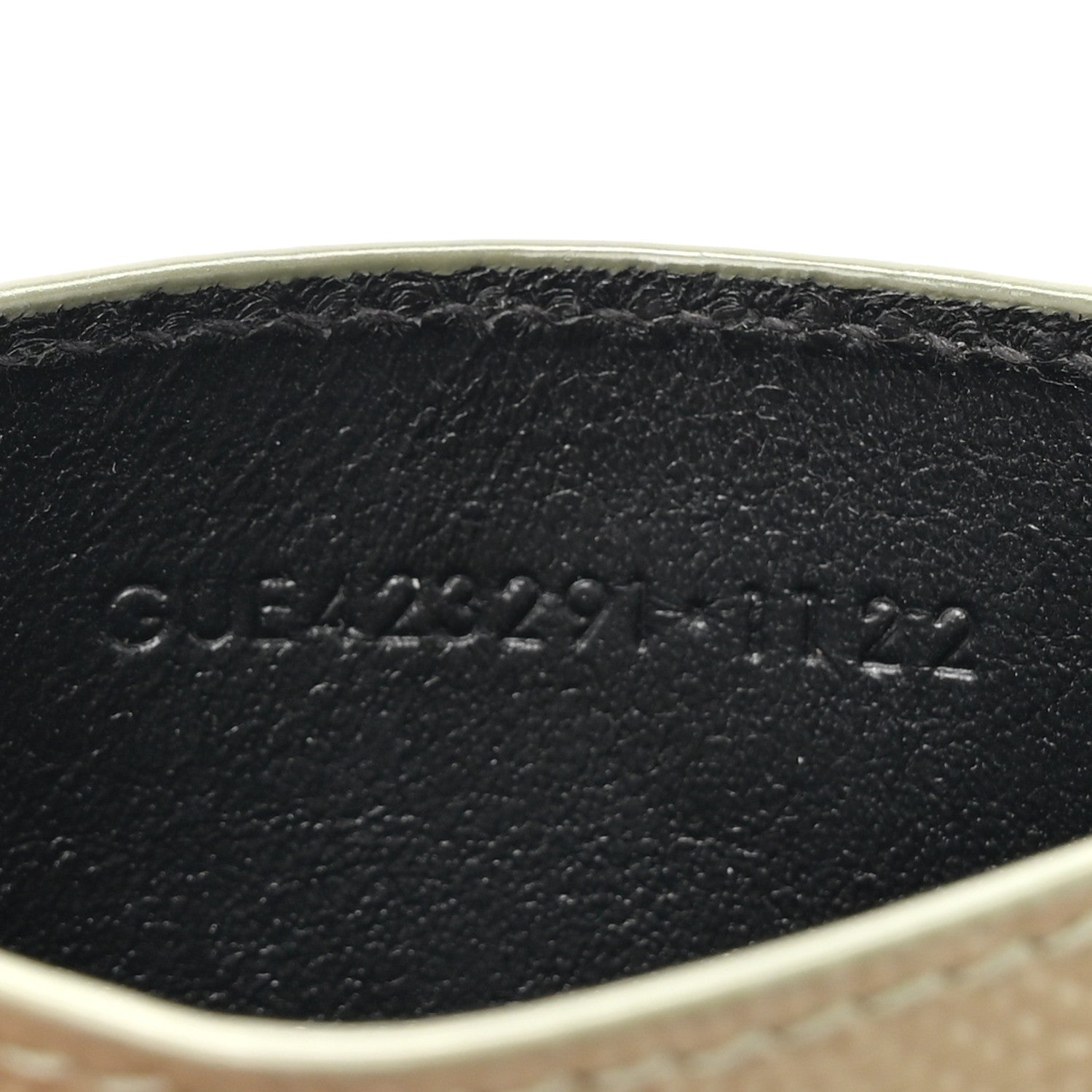 Saint Laurent Grain De Poudre Matelasse Chevron Monogram Credit Card Case Light Sage 7 of 12