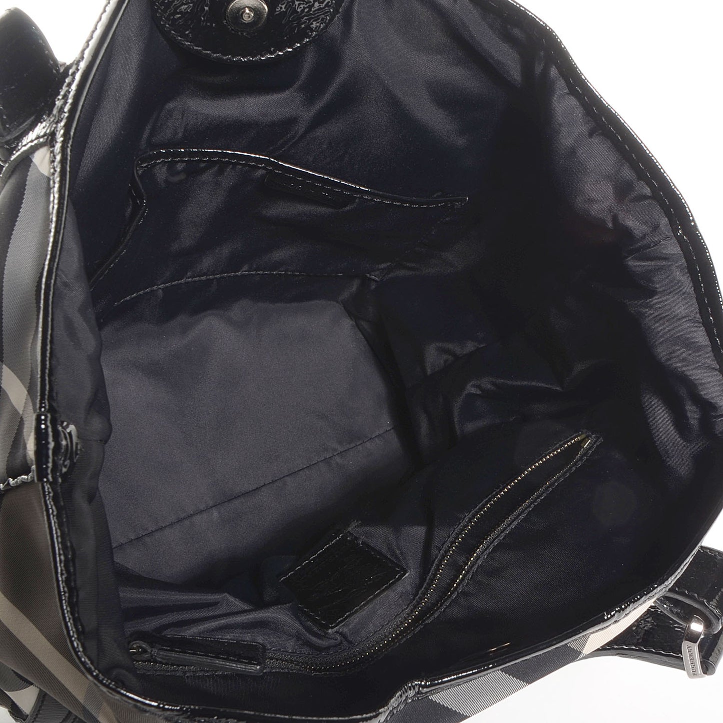 Nylon Beat Check Medium Victoria Tote Black