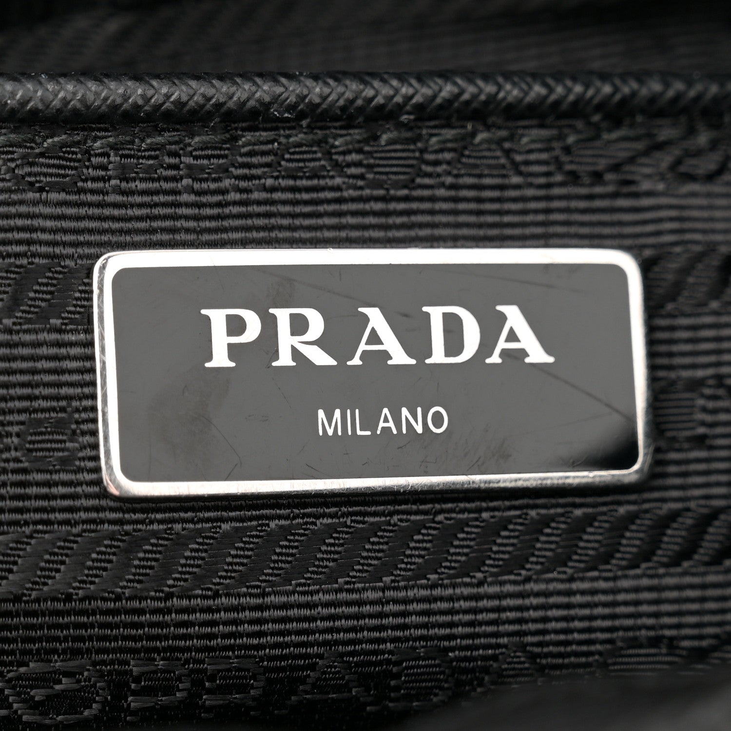 Prada Re-Nylon Vela Saffiano Double Buckle Messenger Shoulder Bag Black 6 of 10