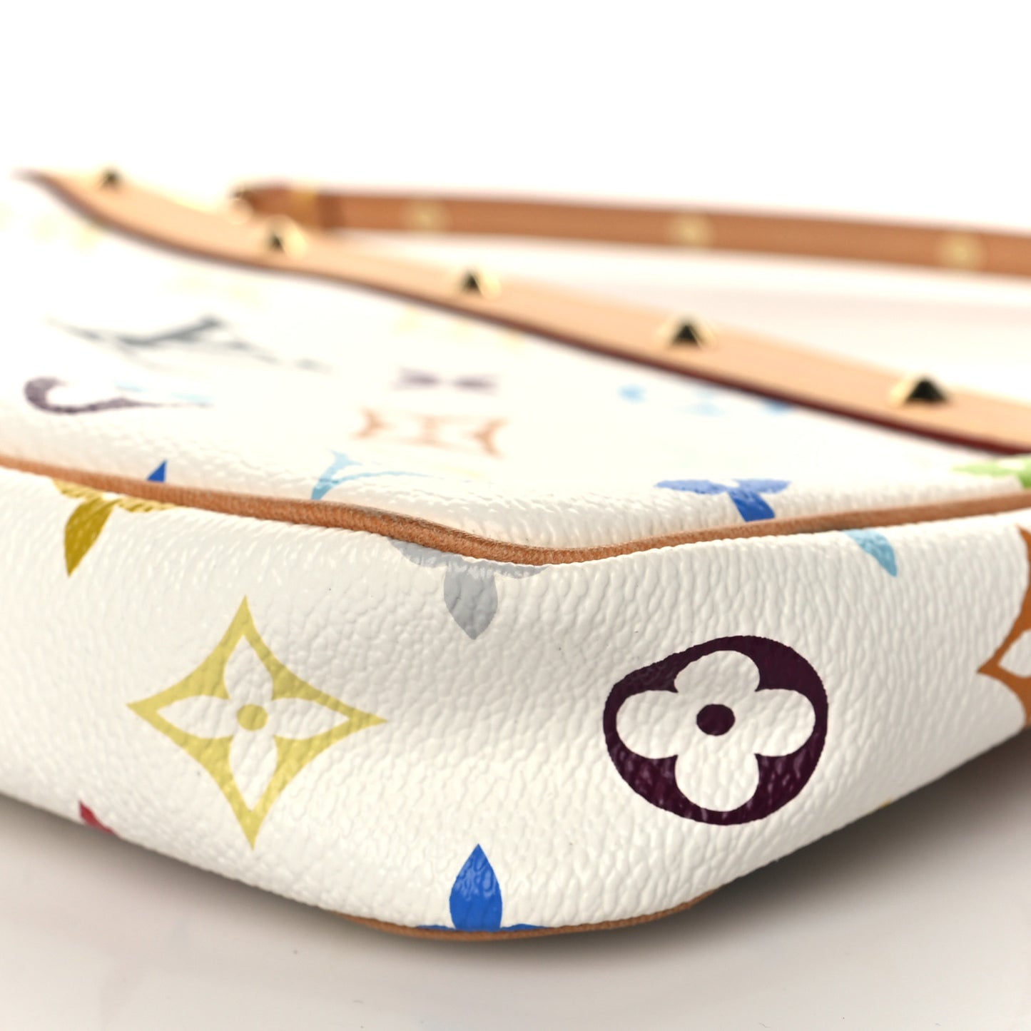 Monogram Multicolor Pochette Accessories White