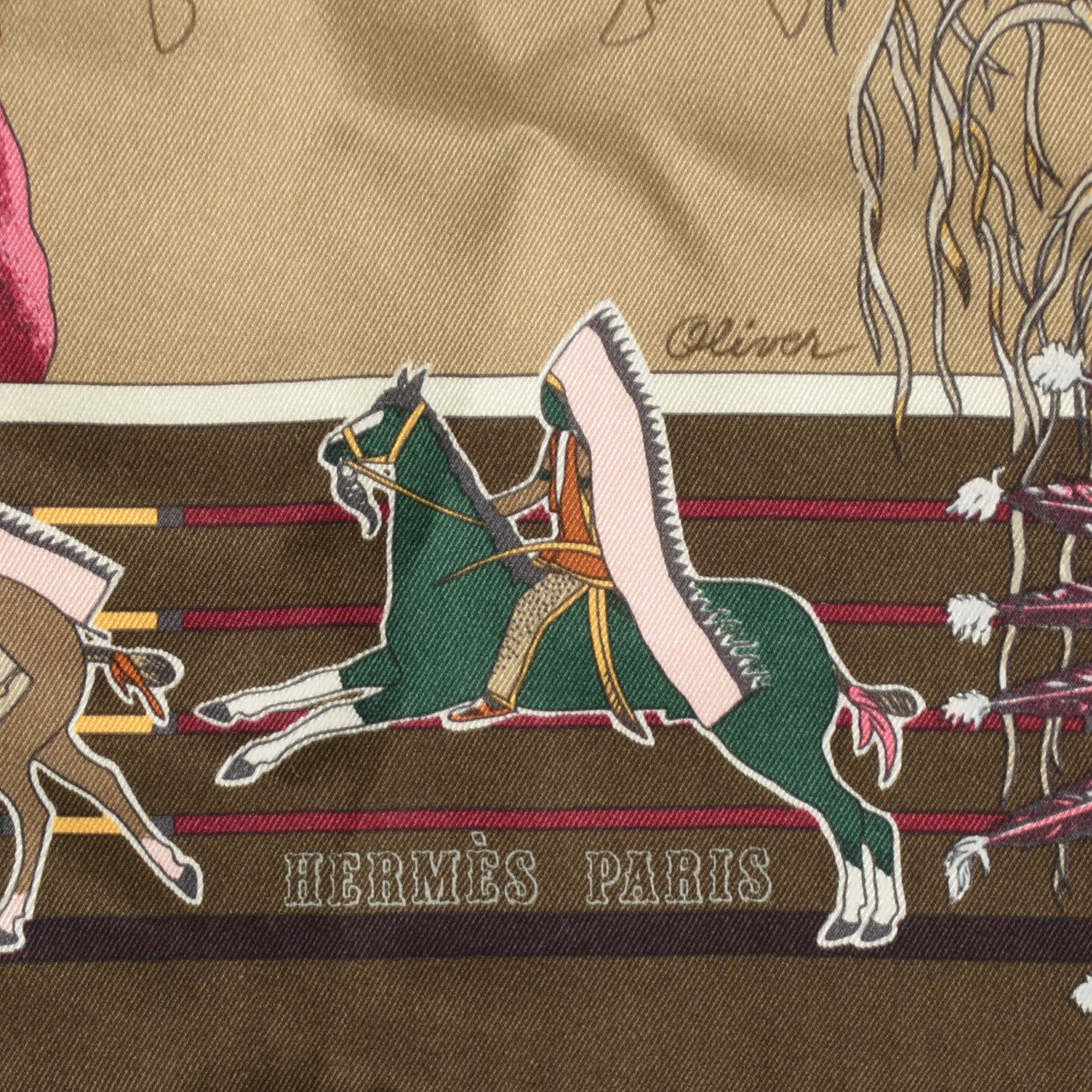 Hermes Silk Pani La Shar Pawnee Scarf 90 3 of 6