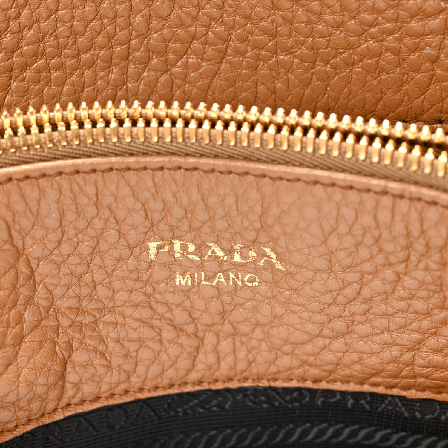 Prada Vitello Phenix Shoulder Bag Caramel 6 of 11