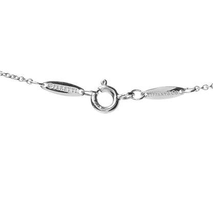 Tiffany Sterling Silver Diamond .07ct Elsa Peretti Diamonds by the Yard Pendant Necklace 4 of 4