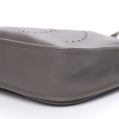 Hermes Taurillon Clemence Evelyne III GM Etain 10 of 10