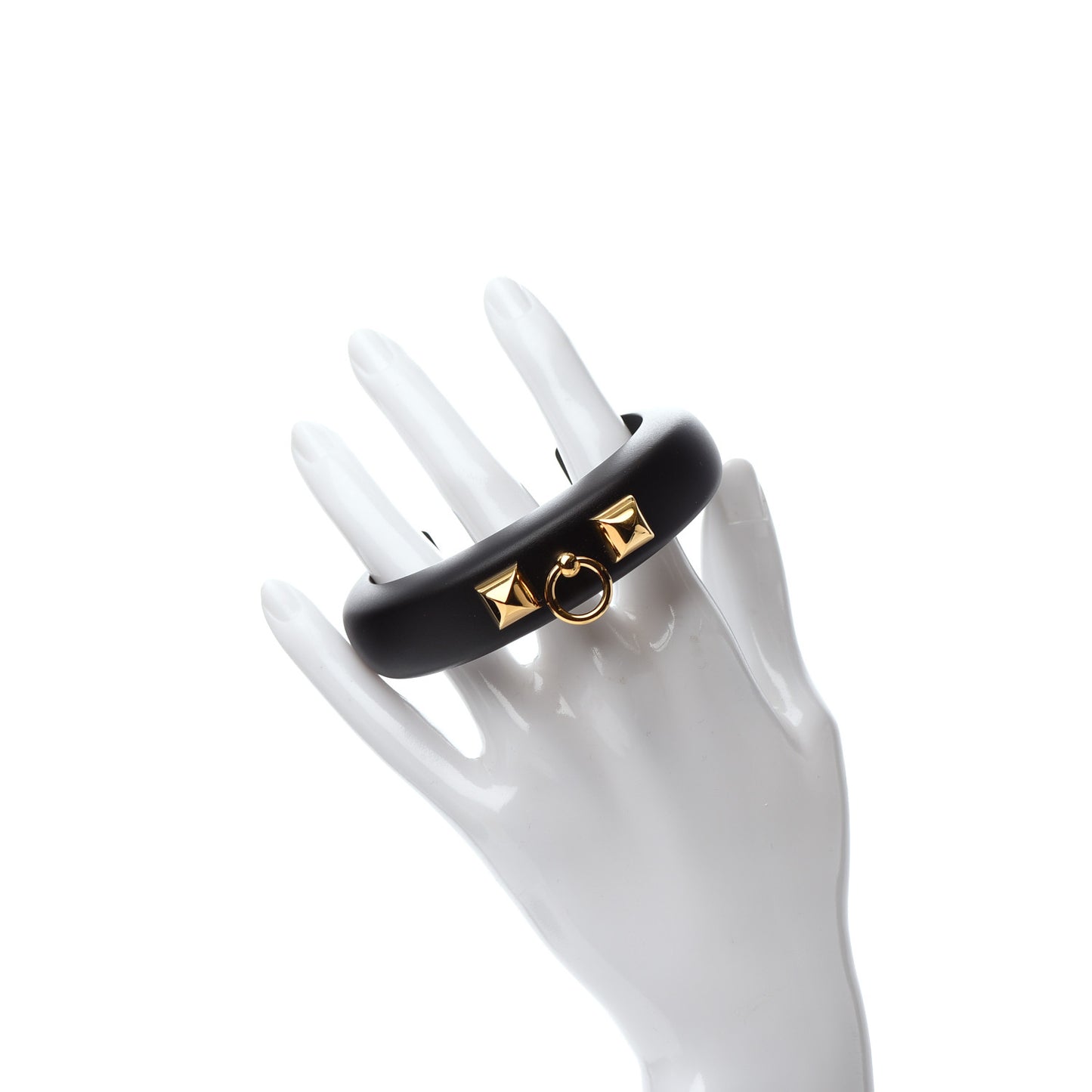 Pearwood Medor Fine Cuff Bracelet M Black