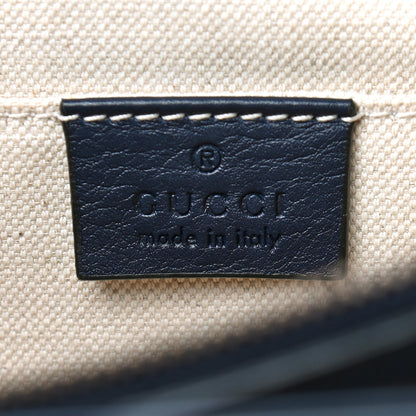 Gucci Moon Calfskin Bamboo Web Medium Dionysus Top Handle Bag Blue Emerald Hibiscus Red 8 of 9