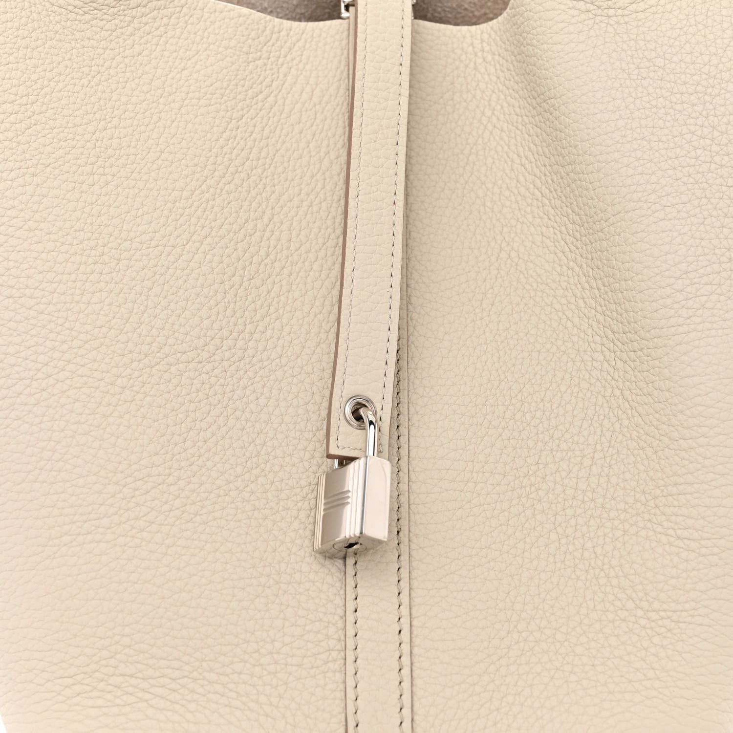 Hermes Taurillon Clemence Picotin Lock 22 MM Beton 8 of 11