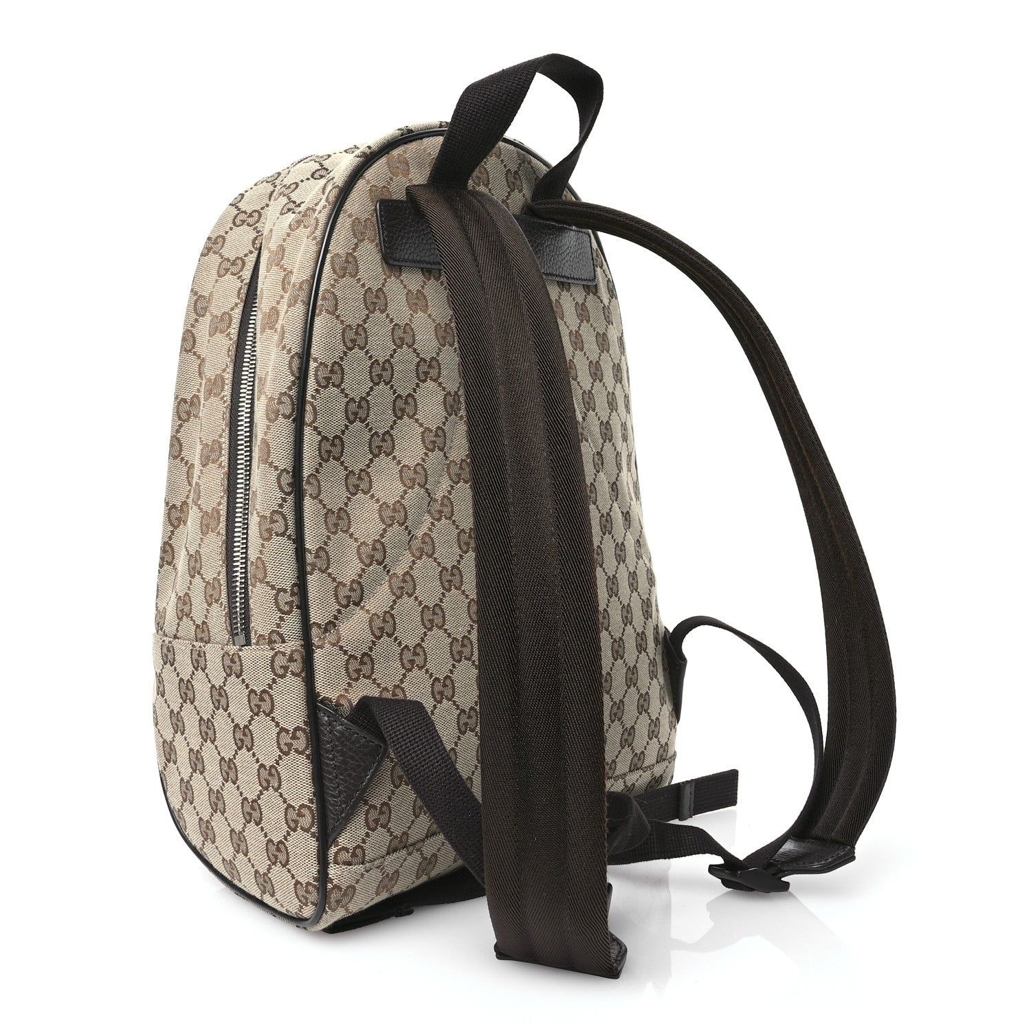 Gucci Monogram Travel Backpack Dark Brown 3 of 10