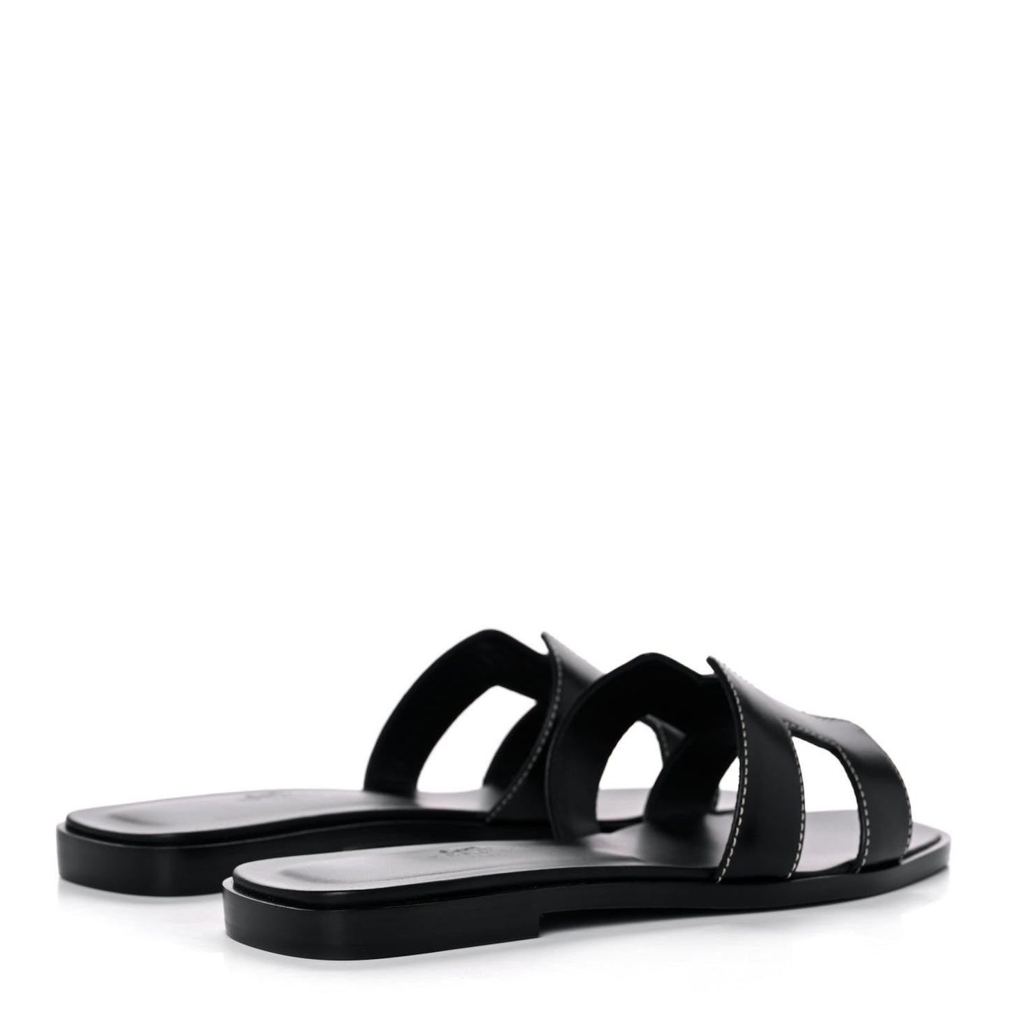 Box Calfskin Oran Sandals 35.5 Black