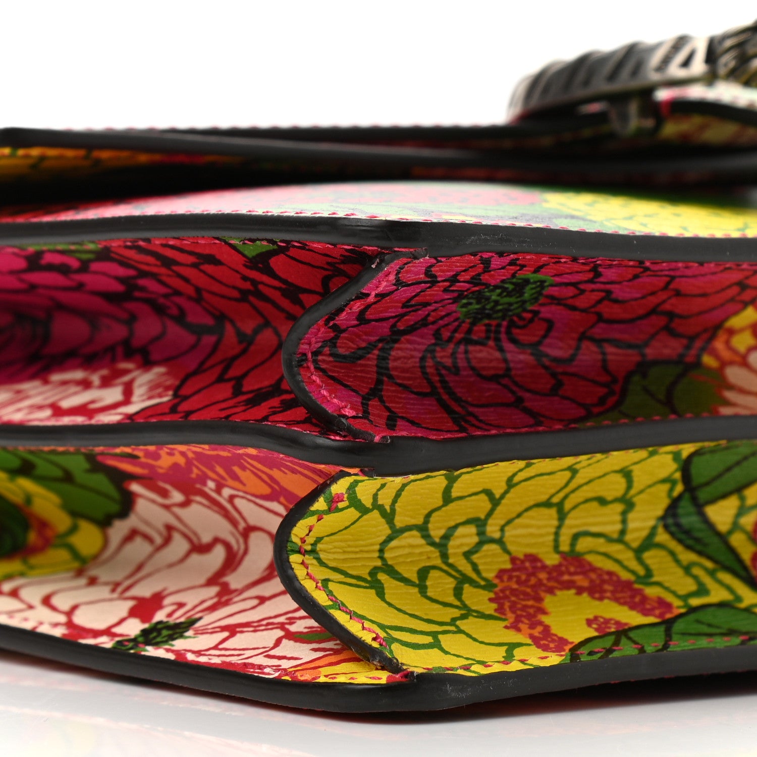 Gucci X KEN SCOTT New Shangai Calfskin Pomponica Print Small Dionysus Shoulder Bag Multicolor 9 of 10