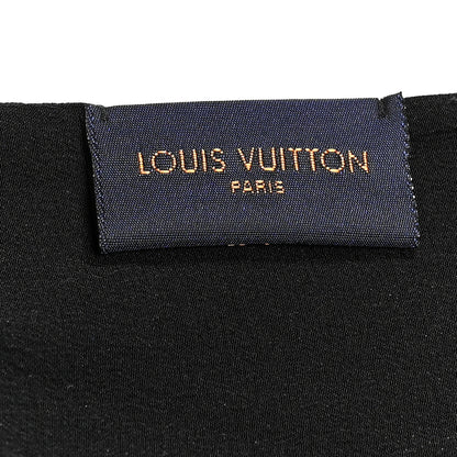 Louis Vuitton Silk Monogram So Glitter Stole Black 3 of 3