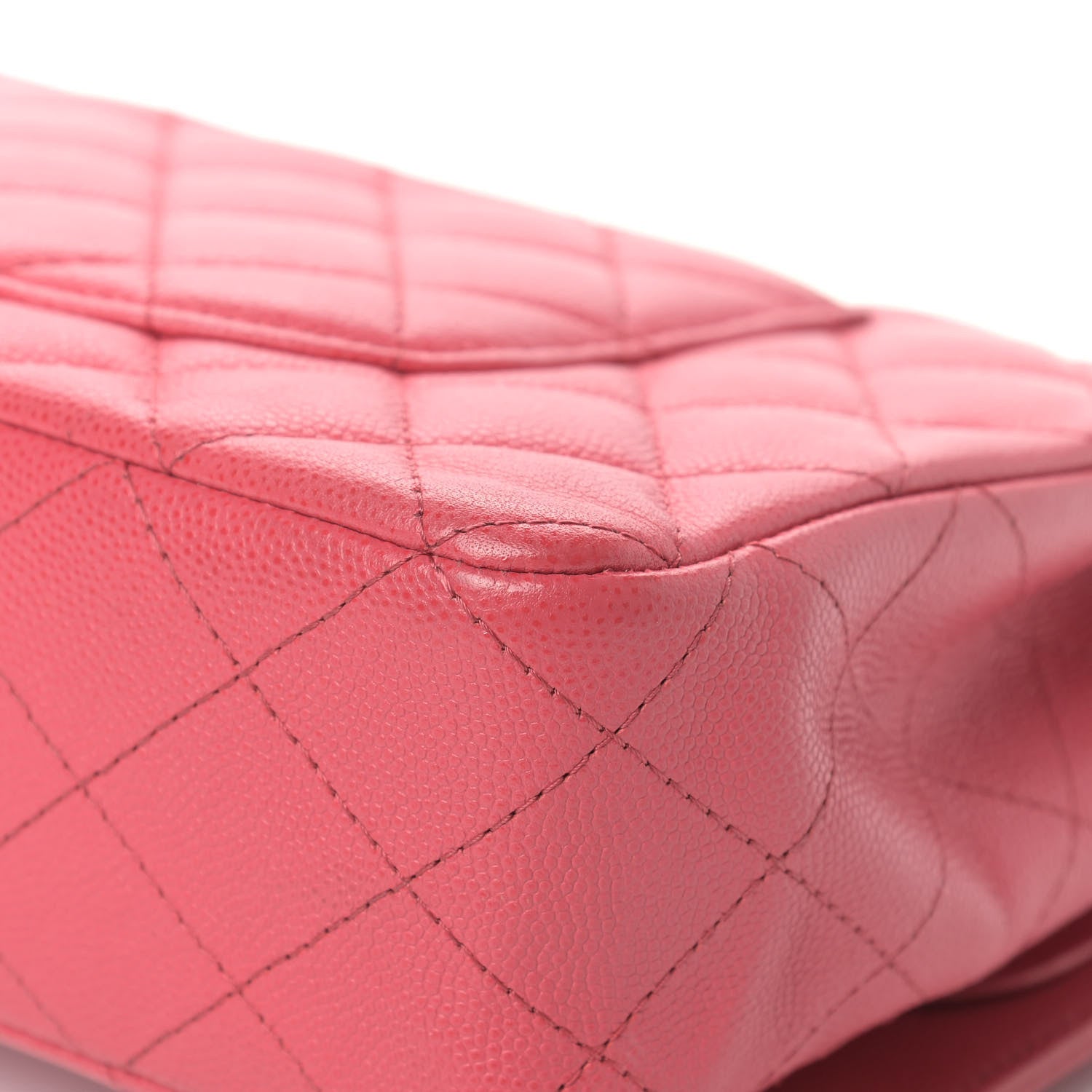 Chanel Caviar Quilted Medium Double Flap Pink 11 of 14