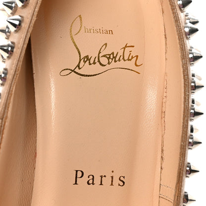 Christian Louboutin Nappa Bianca Spikes 140 Pumps 37.5 Corde Silver 8 of 8
