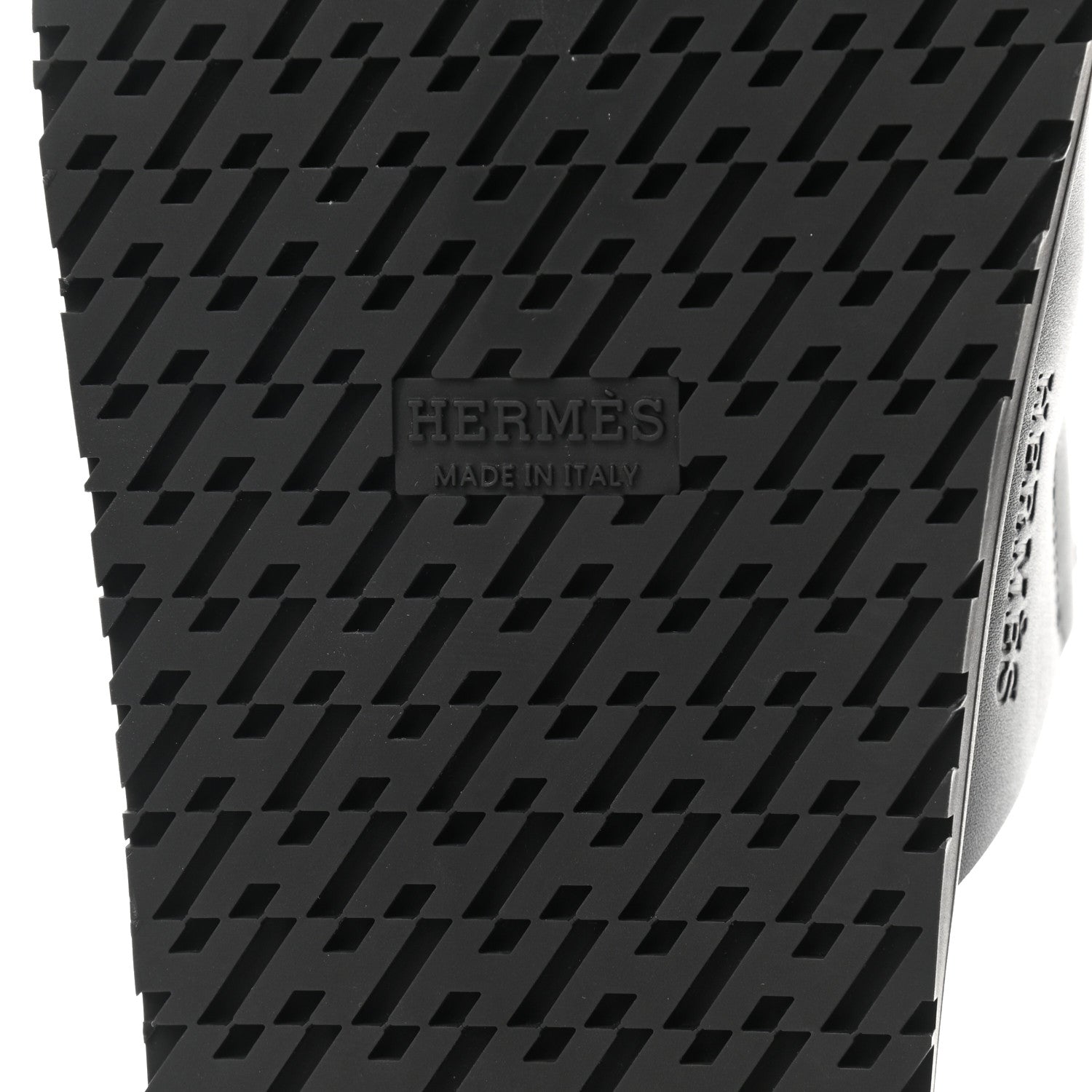 Hermes Calfskin Womens Chypre Sandals 35.5 Black 6 of 9