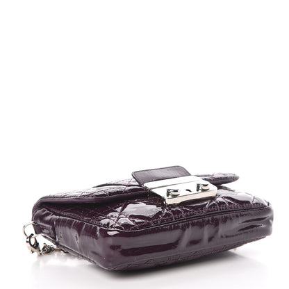 Christian Dior Patent Cannage Mini New Lock Purple 4 of 11