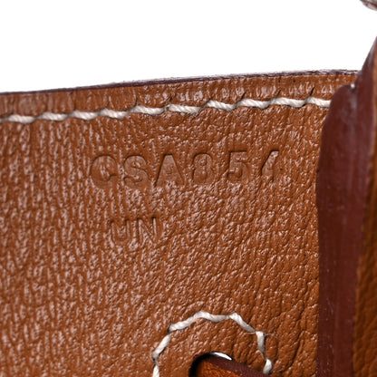 Hermes Natural Barenia Faubourg Birkin 30 Fauve 7 of 16